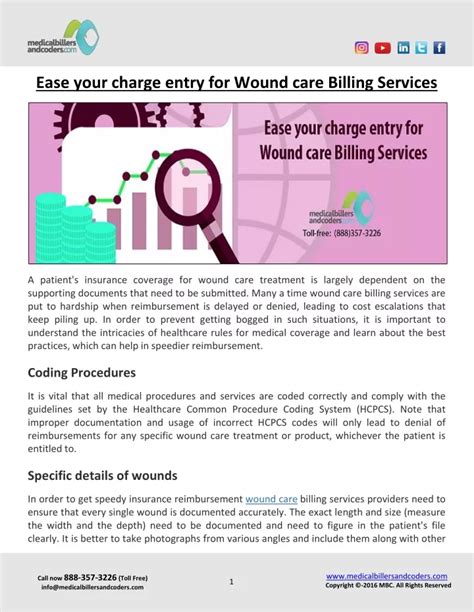 Ppt Ease Your Charge Entry For Wound Care Billing Services Powerpoint