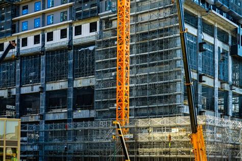 High Rise Building Construction Site Stock Image Image Of Rise