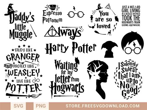 Harry Potter SVG Bundle 1 - Store Free SVG Download