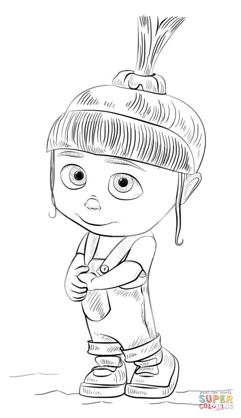 Buy the selected items together. Agnes from Despicable Me coloring page from Despicable Me ...