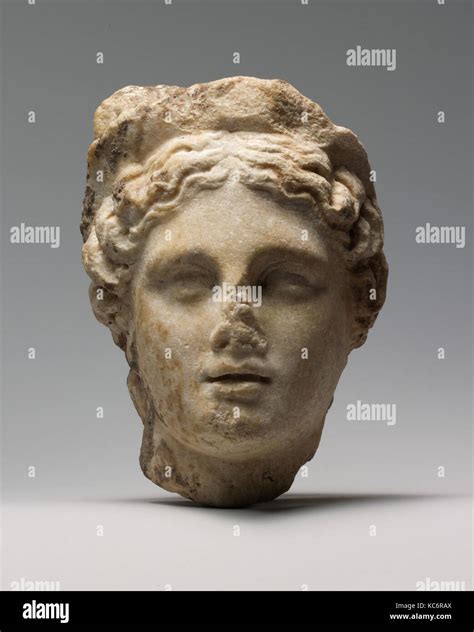 Marble Head Of A Woman Wearing A Diadem 1st Or 2nd Century Ad Stock