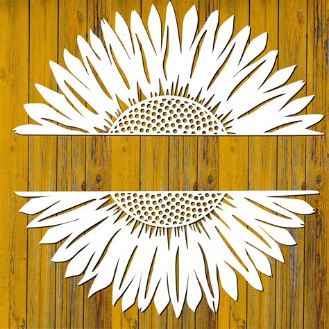 Sunflowers Svg Png Dxf Digital Cutting Filesunfower Svgwild Etsy