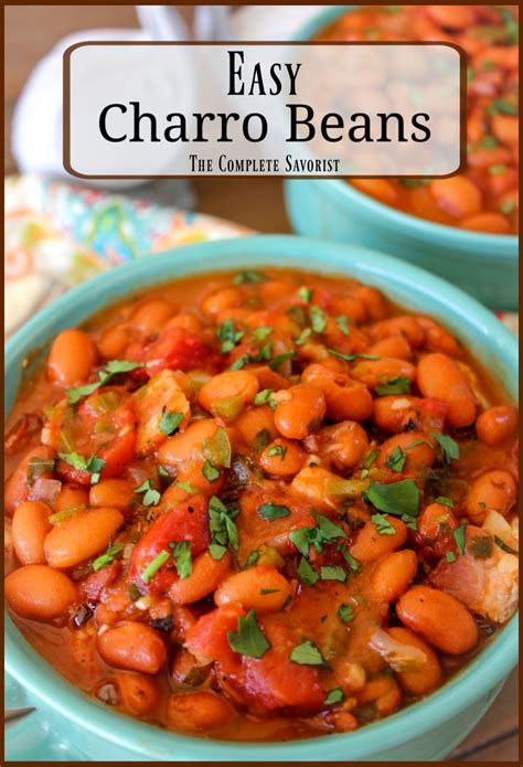 Easy Charro Beans Bean Recipes Charro Beans Easy Charro Beans