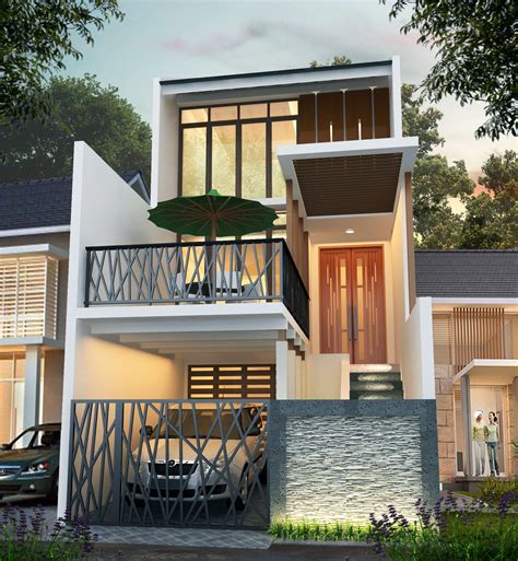 Desain sebuah rumah tidak melulu berbicara aspek estetika. Desain Rumah 5 x 20 M2 Minimalis Tiga Lantai ~ Desain ...