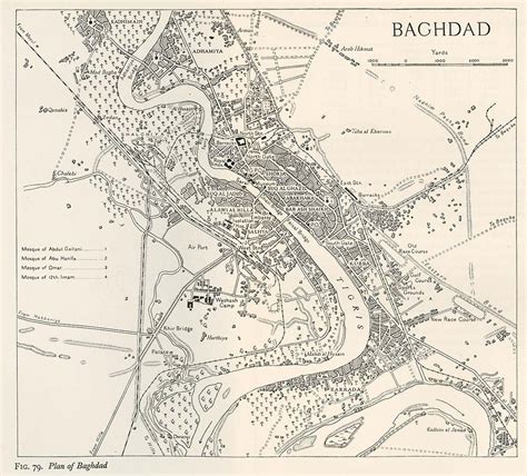 Map Of Baghdad Iraq In 1944