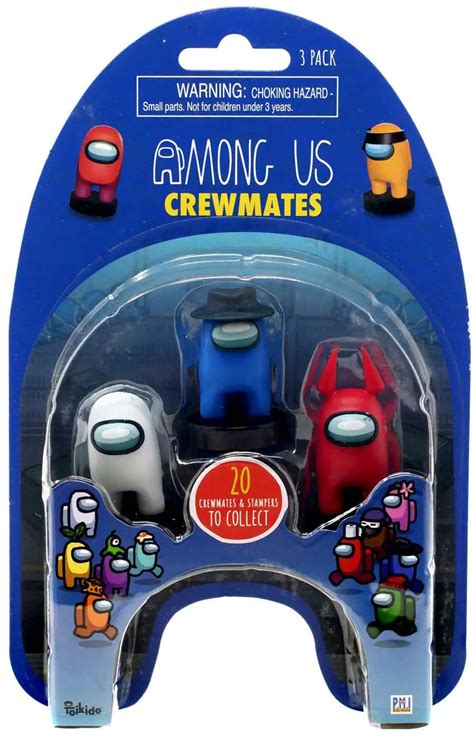 Among Us Crewmate Stampers Pack Deluxe Box Set Random Figures