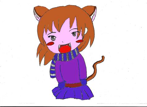 Chibi Cat Girl By Akumunokuro On Deviantart