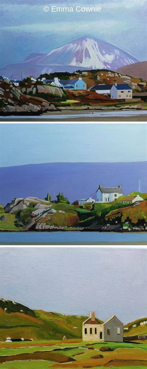 Donegal Paintings Ireland Countryside Landscape Landscape Ocean Art