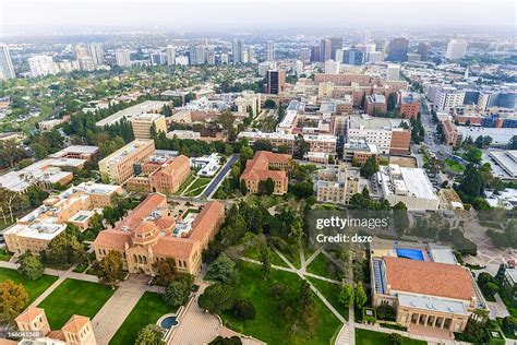 Ucla Campus In Los Angeles California Aerial View High Res Stock Photo