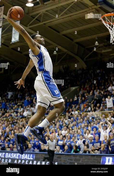 Dukes Jabari Parker Drives To The Basket For A Dunk Against Wake