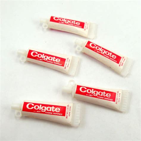 Mini Miniature Colgate Toothpaste Tubes Jewelry By Thebrasshatter