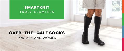 Amazon Com SmartKnit Seamless Over The Calf Socks For Diabetes Arthritis Or Sensitive Feet