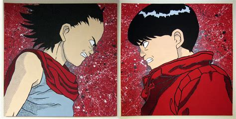 Kaneda And Tetsuo Painting X Post From Cyberpunk R Anime