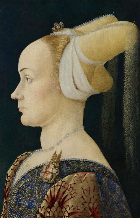 Profile Portrait Of A Lady Northern Italy Ngv View Work