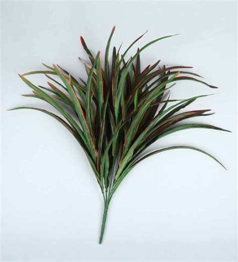 Buy Red Polyester Artificial Yucca Plant Without Pot By Pollination