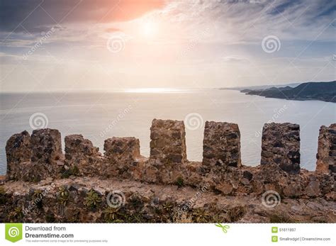 The Wall Of An Ancient Fortress In Alanya Turkey Stock Image Image