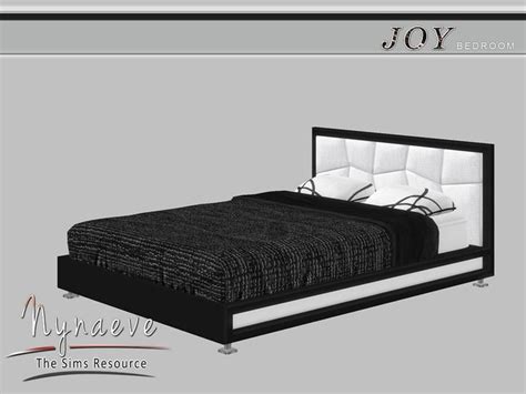 Joy Bedroom Double Bed Found In Tsr Category Sims 4 Beds Sims 4