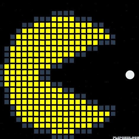 Pac Man Pixel Art Animation FlipAnim