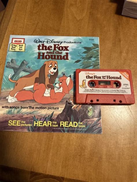 Vtg 1981 Walt Disney Storyteller The Fox And The Hound Read Along Book