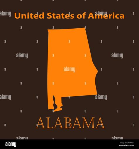 Alabama Map Vector Stock Vector Images Alamy