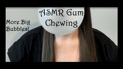 Asmr Gum Chewing Bubble Tape No Talking Youtube