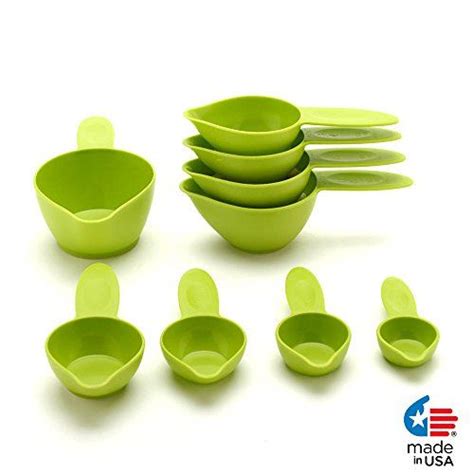 Pourfect 9 Piece Measuring Cup Set Green Apple Review Measuring Cups