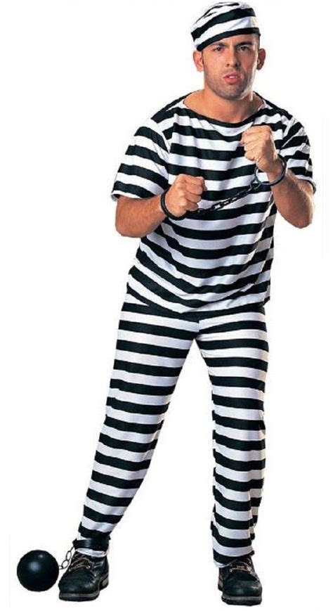 underwraps adult prisoner man jail one size costume adult costumes inmate costume black