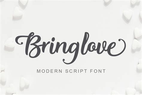 Bring Love Font Free Download Freefontdl
