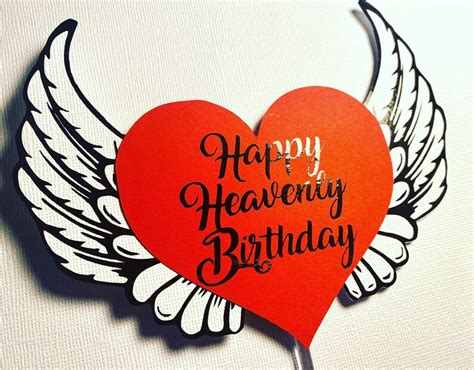 Happy Heavenly Birthday Cake Topper Etsy