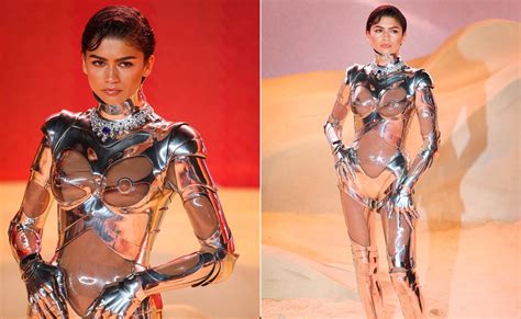 Iconic Spelt Backwards Is Zendaya In This Archival 1995 Mugler Robotic