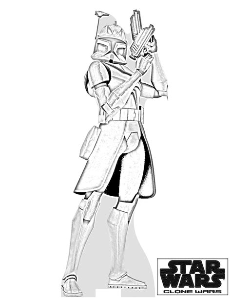 Captain Rex Star Wars Coloring Pages Clip Art Library