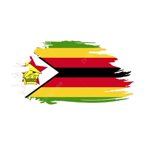 Zimbabwe Flag With Pole Png Png Vector Psd And Clipart With