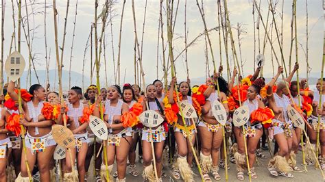 Umkhosi Womhlanga 2022 The Zulu Maidens Reed Dance At Enyokeni Royal