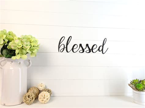 30 Inspirations Blessed Steel Wall Decor