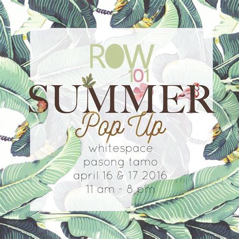Row 101 Summer Pop Up Store Giveaway Rochelle Rivera