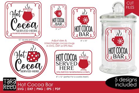 Hot Cocoa Bar Svg And Cut Files For Crafters Cut Files Design Bundles