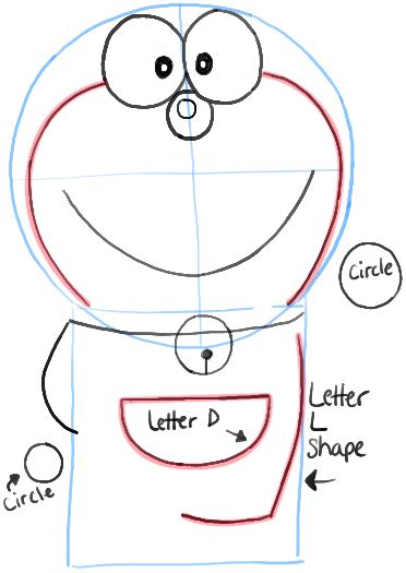 How To Draw Doraemon With Easy Steps Drawing Lesson How To Draw Dat