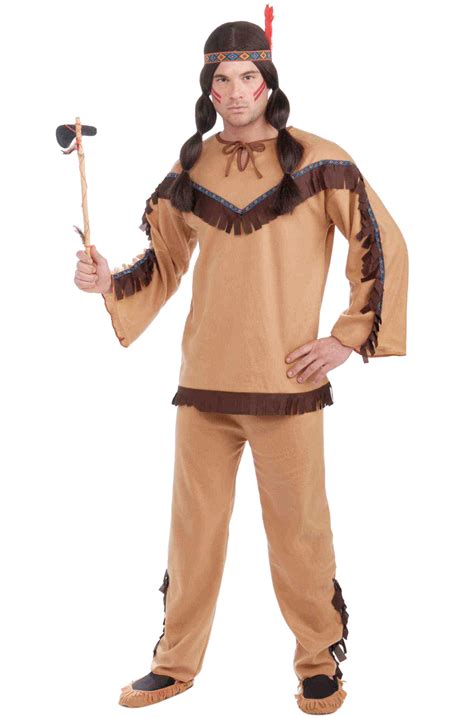 Brave Native American Indian Adult Costume Ebay