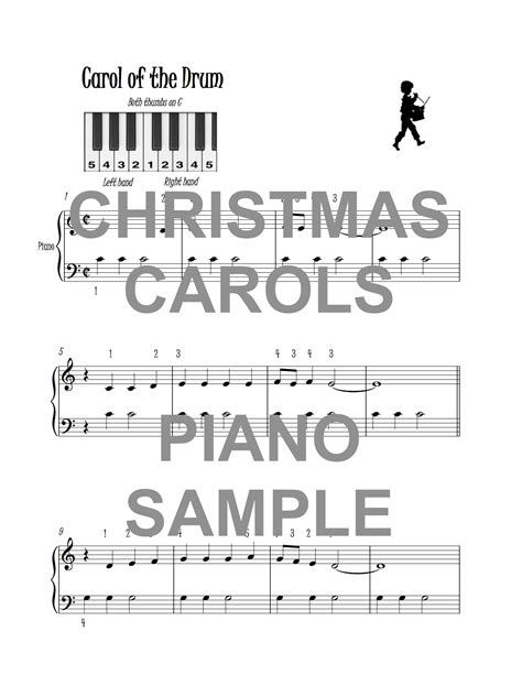The Peachy Piano Book Of Very Easy Christmas Carols Wild Music Publications