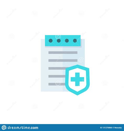 Don't forget to discontinue your old. Health Insurance, Medical Plan Icon On White Stock Vector ...