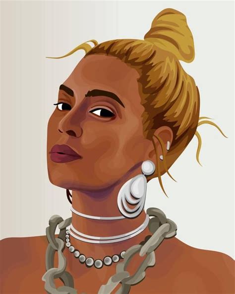 Printable Art Poster Collection Digital Portrait Beyonce Printable