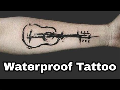 How to make temporary waterproof tattoo at home DIY - YouTube