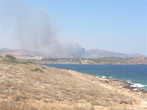 Στο σημείο έχουν σπεύσει ισχυρές δυνάμεις κατάσβεσης και συγκεκριμένα 24 πυροσβέστες με 11 οχήματα, ενώ επιχειρούν εναέρια μέσα. Ξέσπασε φωτιά στην Κερατέα - CNN.gr