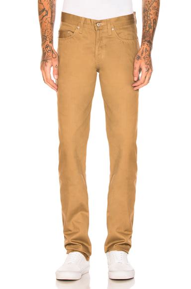 Naked Famous Denim Weird Guy Selvedge Chino In Tan Fwrd