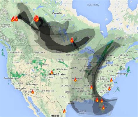 Canada Wildfires Smoke Map Andres Smith Rumor