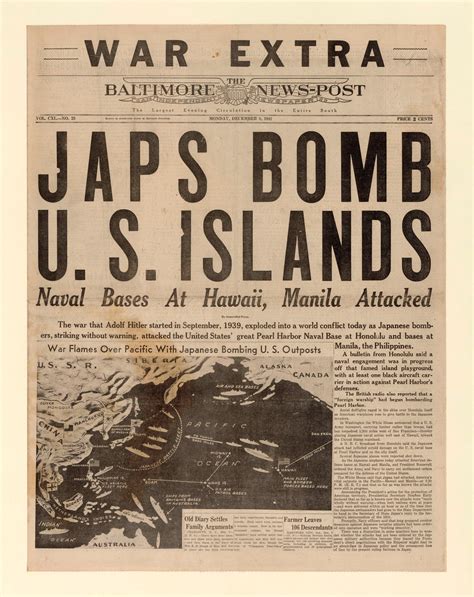 Pearl Harbor On The Nations Front Pages The Washington Post