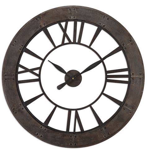 Uttermost 06085 Ronan 40 X 40 Inch Wall Clock Ebay