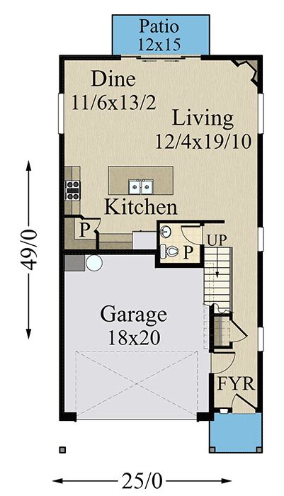 Tall And Narrow Modern Farmhouse With Bonus Floor 85350ms
