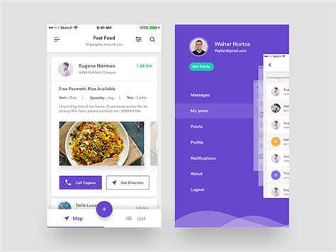 Mobile Menu Design User Interface Examples 33 App Menus