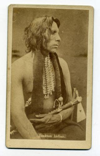 Cdv Native American Indian Yankton Sioux Niobrara Nebraska By W R Cross